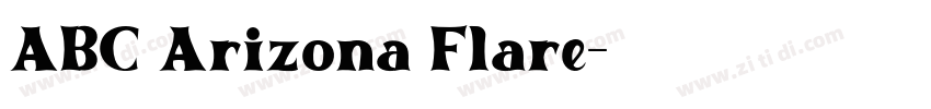 ABC Arizona Flare字体转换